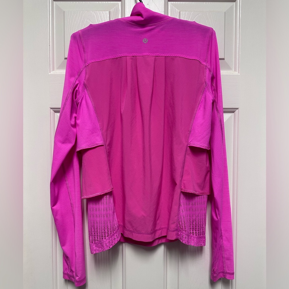 Lululemon Women's Fuchsia Pink Athletic Jacket Size 8 - Picture 9 of 13